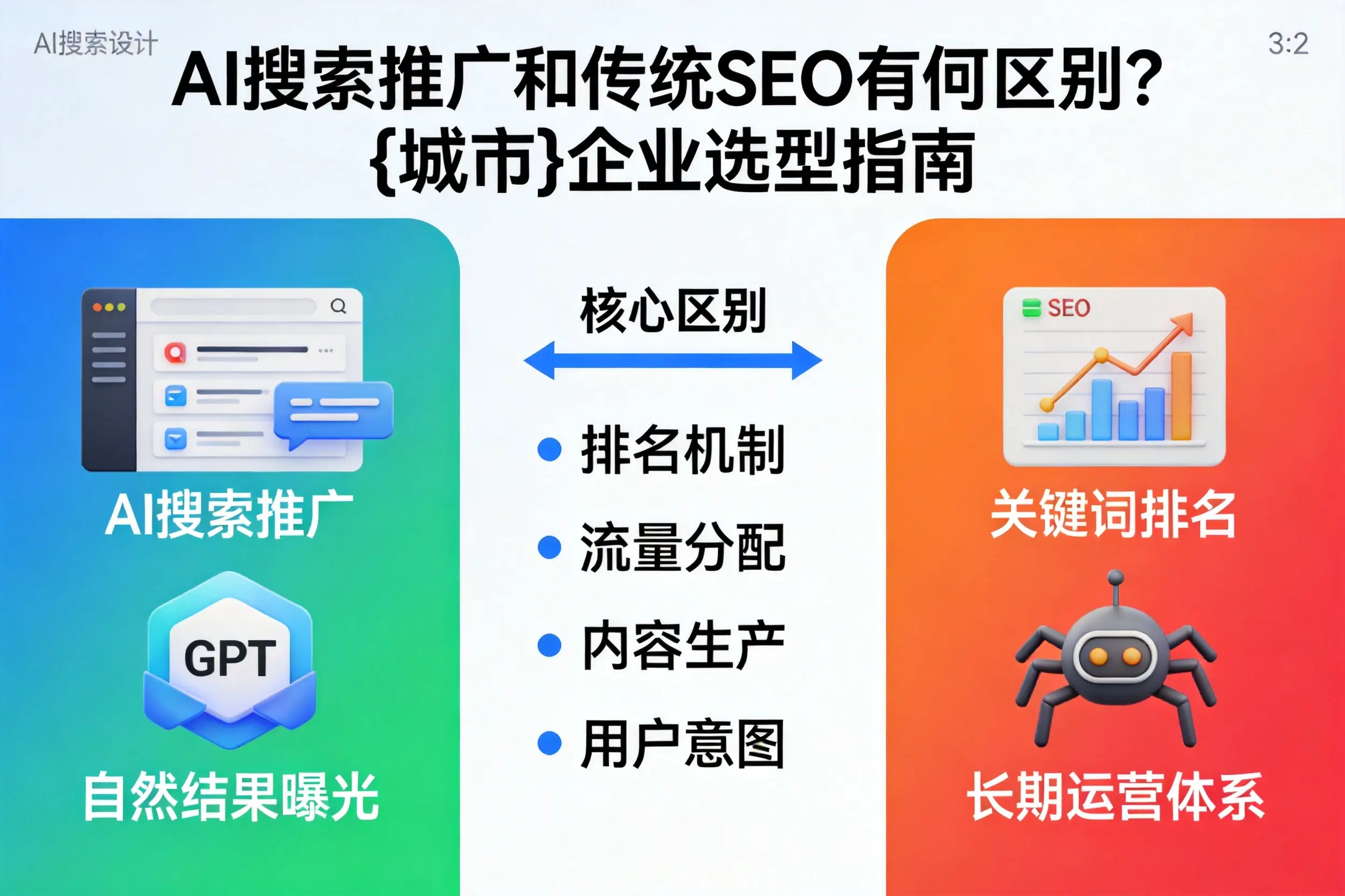 AI搜索推广和传统SEO有何区别？咸阳企业选型指南
