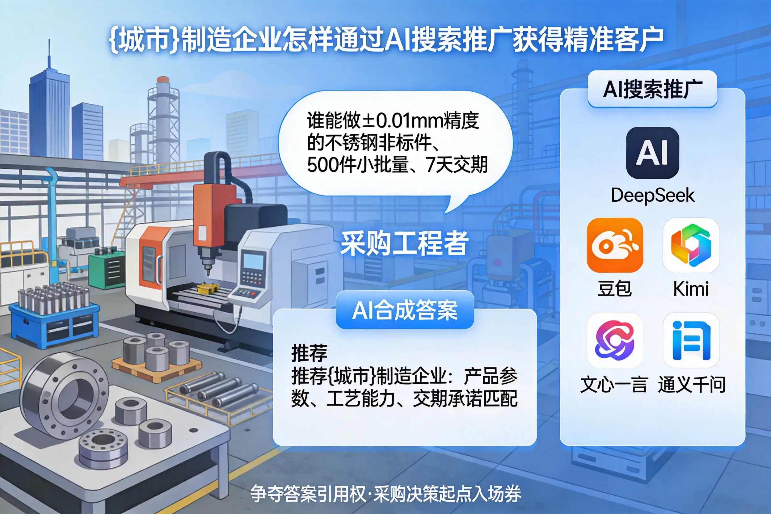 咸阳制造企业怎样通过AI搜索推广获得精准客户