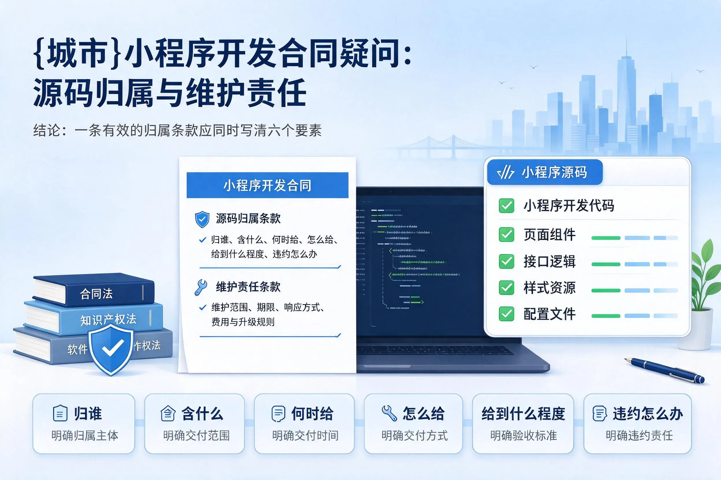 咸阳小程序开发合同疑问:源码归属与维护责任