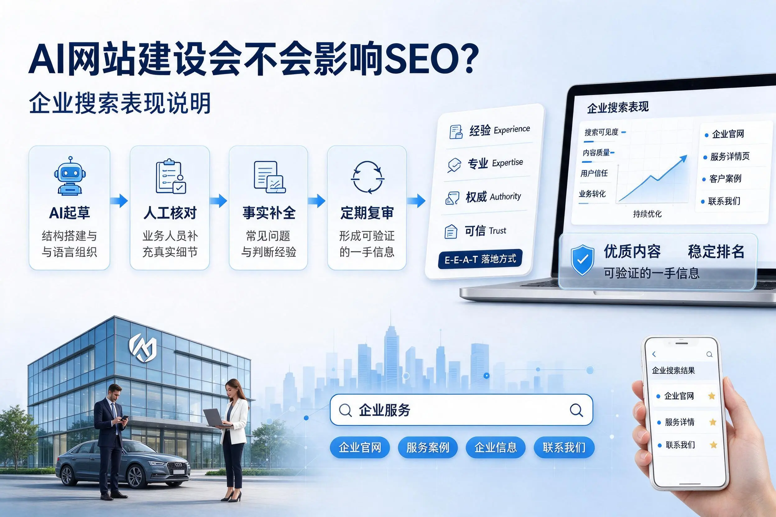 AI网站建设会不会影响SEO?咸阳企业搜索表现说明