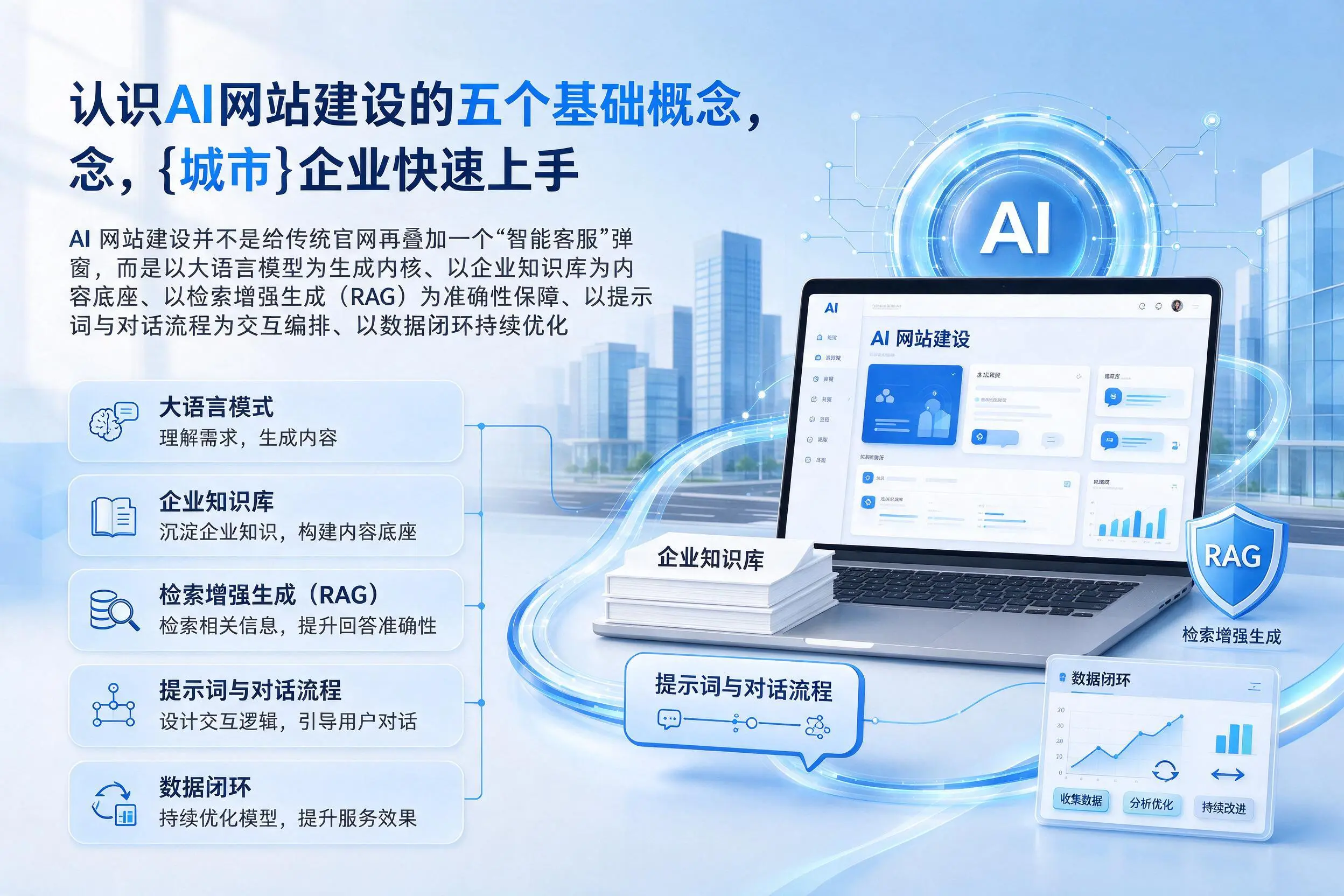 认识AI网站建设的五个基础概念,咸阳企业快速上手