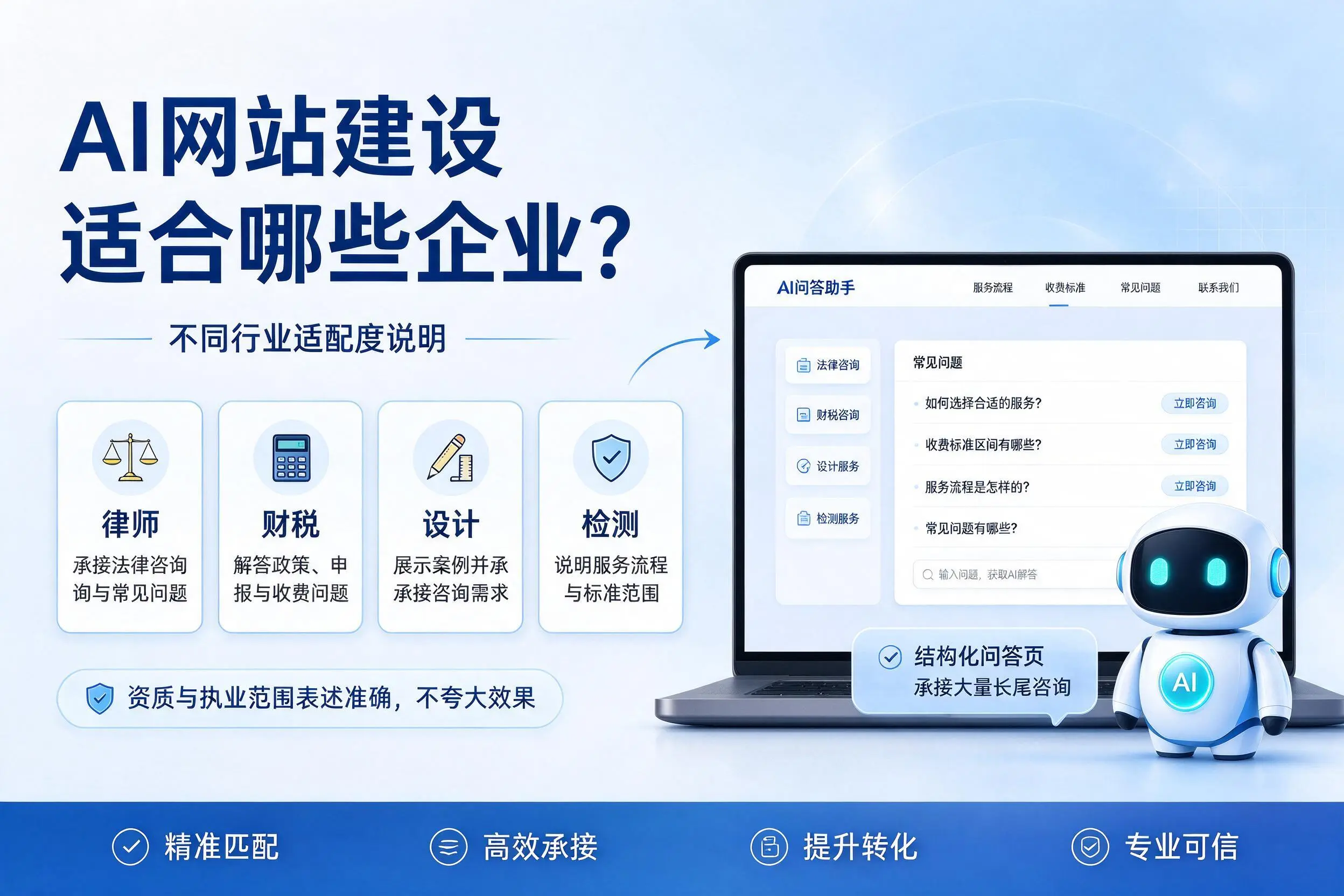 AI网站建设适合哪些企业？咸阳不同行业适配度说明