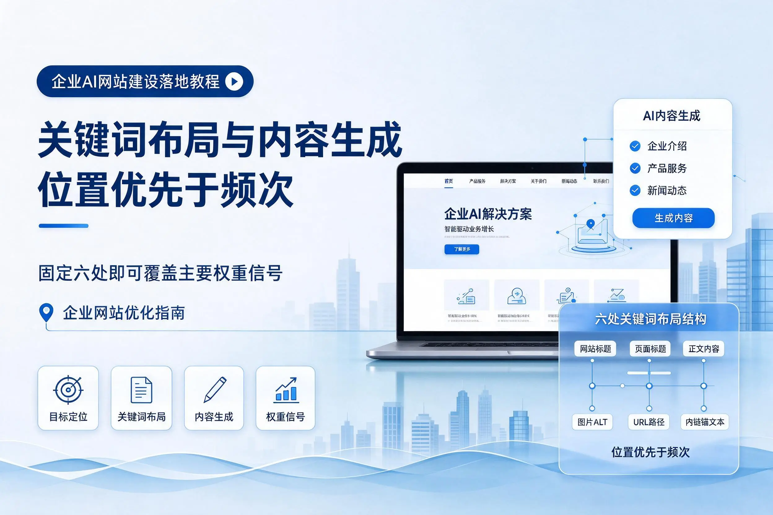 咸阳企业AI网站建设落地教程：关键词布局与内容生成